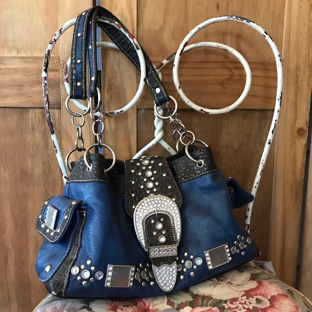 Y2k Western Embellished Shoulder Bag